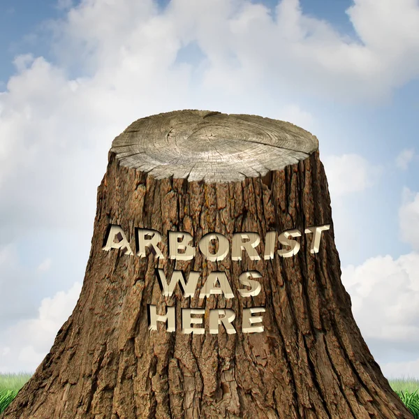 Símbolo da Profissão Arborista — Fotografia de Stock
