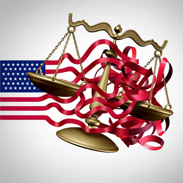Amerikanska rättssystemet utmaning — Stockfoto