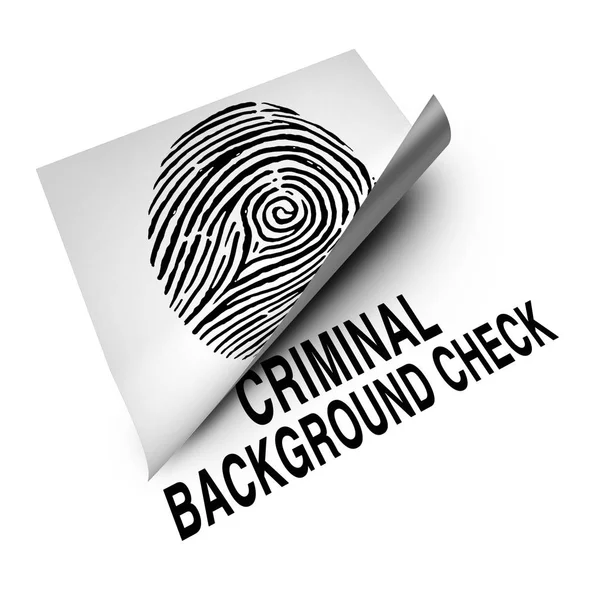 Criminal Background Check — Stock Photo, Image