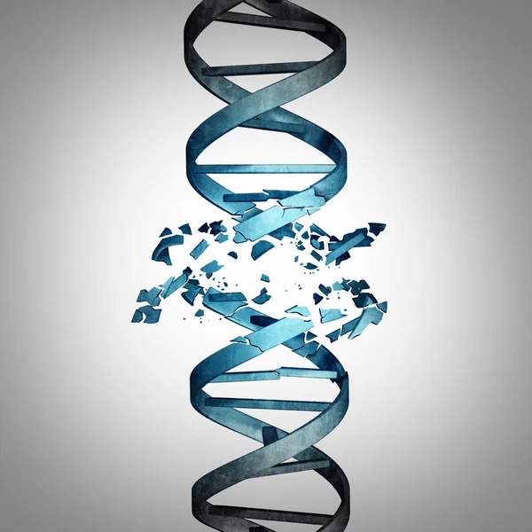 Simbolo del DNA danneggiato — Foto Stock