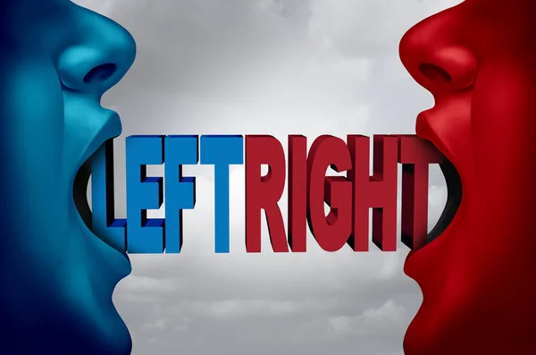 Esquerda e direita — Fotografia de Stock