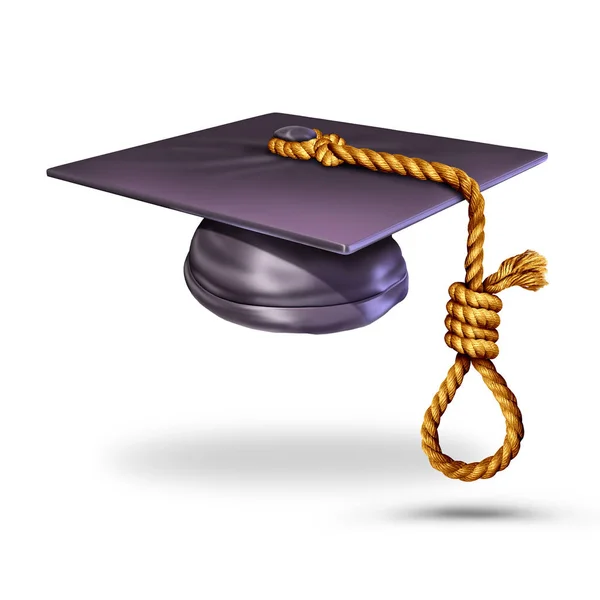 Символ самоубийства в образовании — стоковое фото
