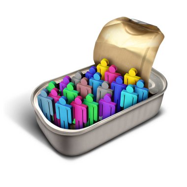 Packed Like Sardines clipart