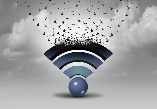 Distribuição sem fio Wi-Fi — Fotografia de Stock