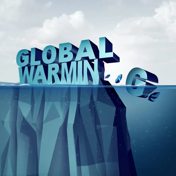 Globális felmelegedés szimbólum — Stock Fotó