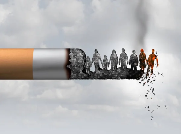 吸烟和社会 — 图库照片