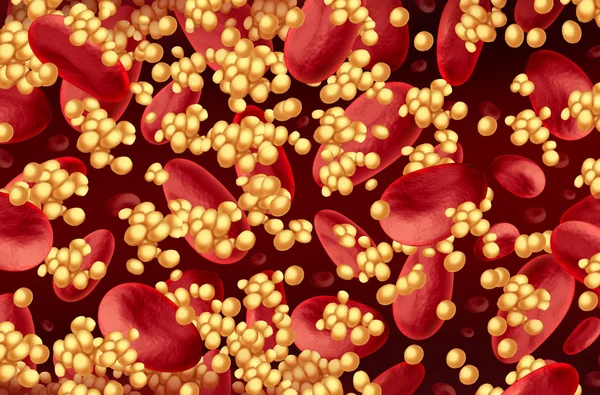 Cholesterol In Blood — Stock Photo, Image