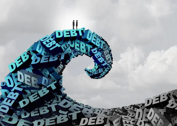 Gestión del desafío de la deuda — Foto de Stock