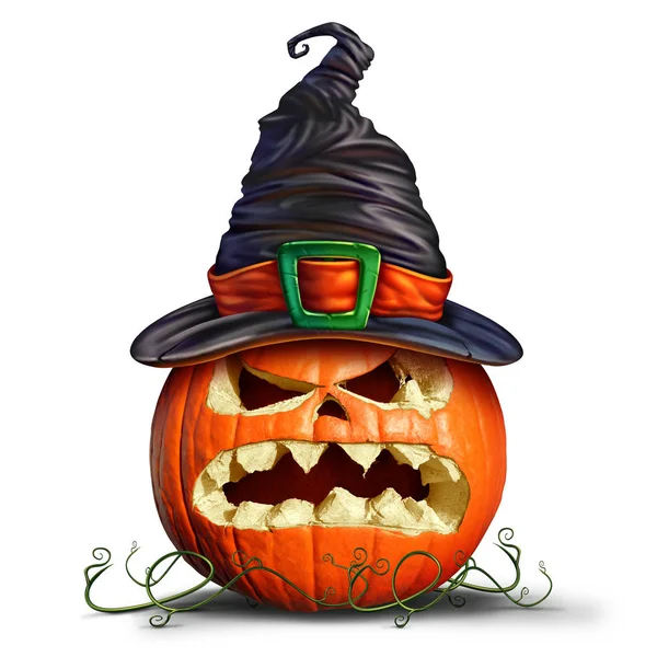 Pumpkin Witch Hat — Stock Photo, Image