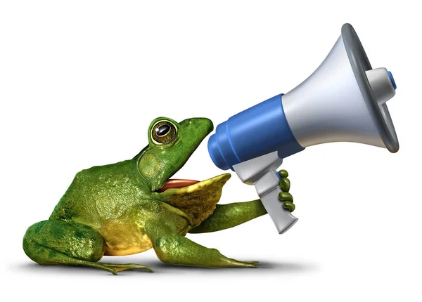 Žába hlasatel Symbol — Stock fotografie