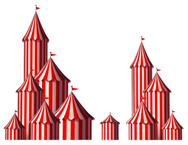 Дизайн шатра цирка — стоковое фото