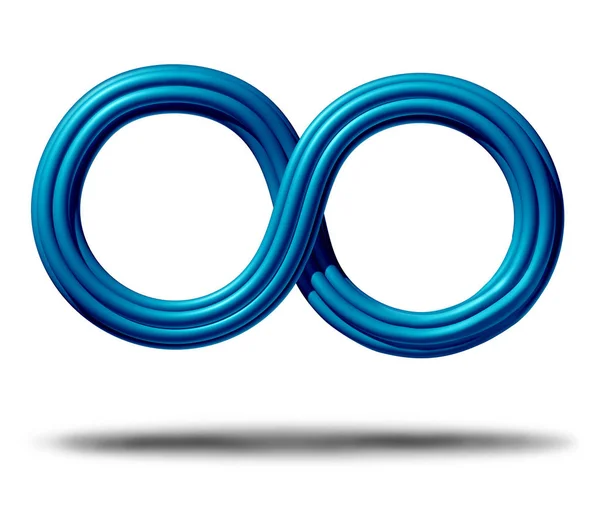 Infinity Symbol och ändlösa ikon — Stockfoto