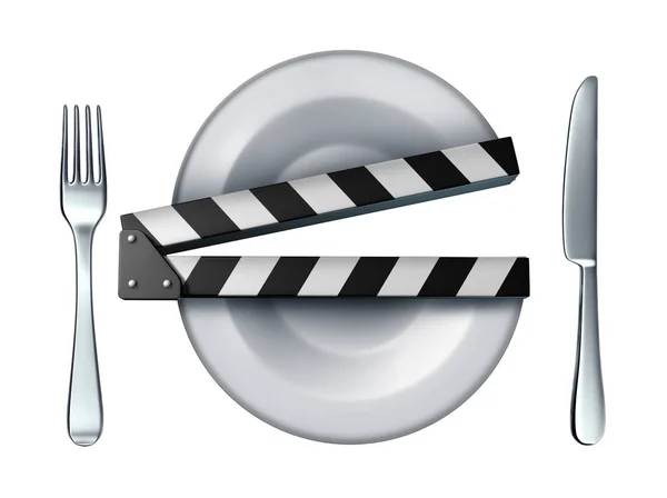 Τρόφιμα βίντεο σύμβολο — Φωτογραφία Αρχείου