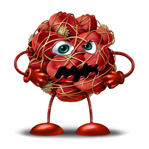 Blood Clot Character — Stock Photo, Image