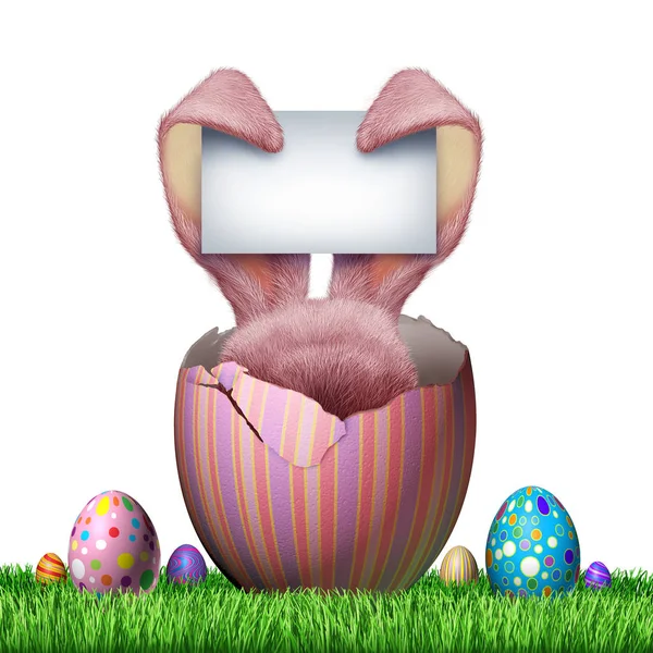 Easter Bunny tomma tecken — Stockfoto