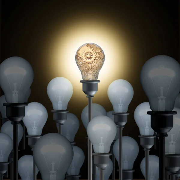 Innovation Concept with light bulbs — Stock Photo, Image