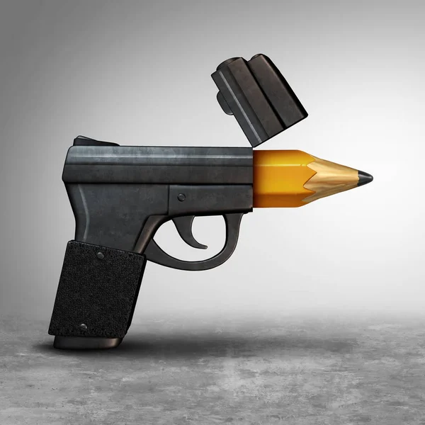 Пістолет освіти — стокове фото