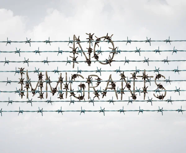 Proibição de imigração — Fotografia de Stock