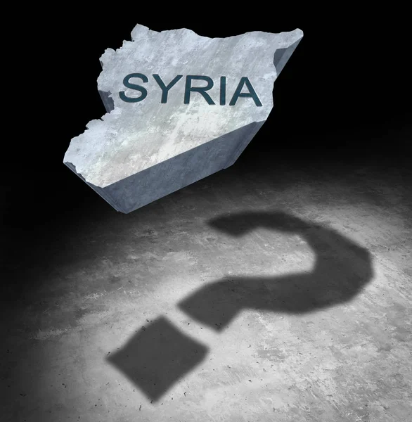Suriye çatışma soru — Stok fotoğraf