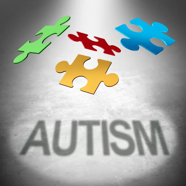 AUTISMO Puzzle — Foto de Stock