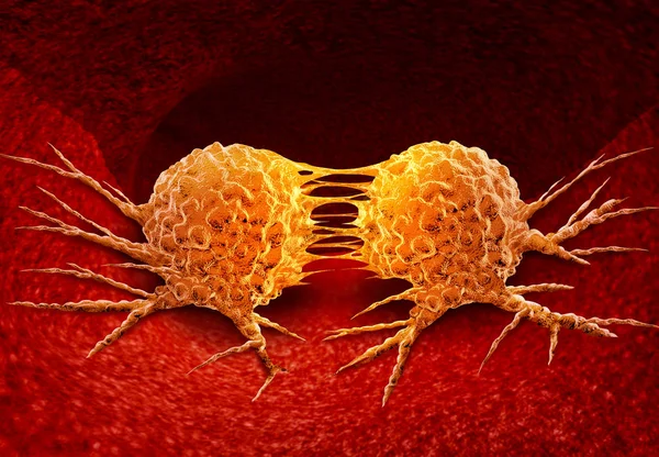 Dividir la célula cancerosa —  Fotos de Stock