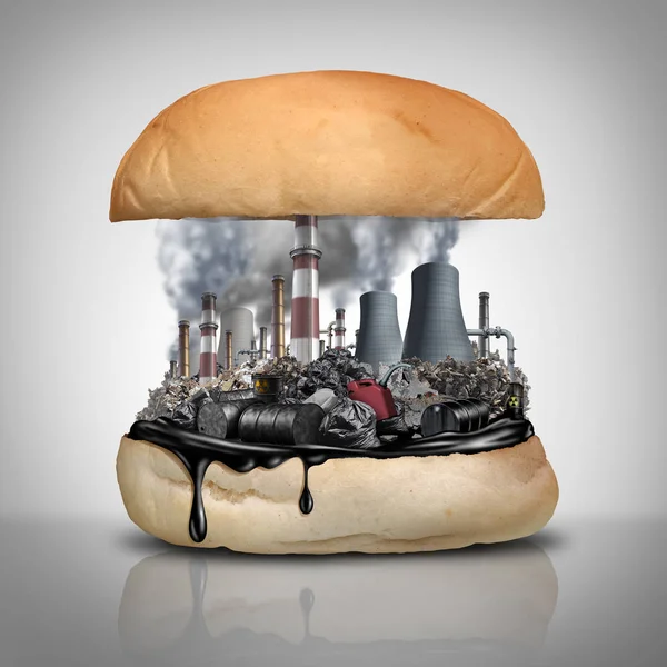Chemikalia przemysłowe w żywności — Zdjęcie stockowe