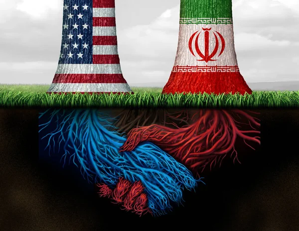 Iranian American Back Channel Negotiation — 스톡 사진