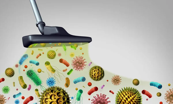 Удаление микробов и пыльцы — стоковое фото
