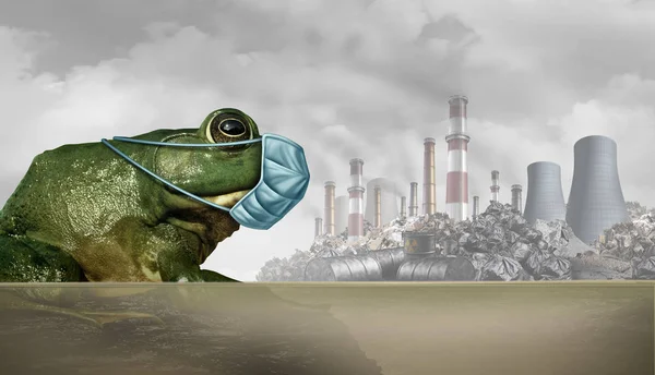 Tiere und Umweltverschmutzung — Stockfoto
