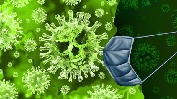 Dödlig influensa hälsorisk — Stockfoto