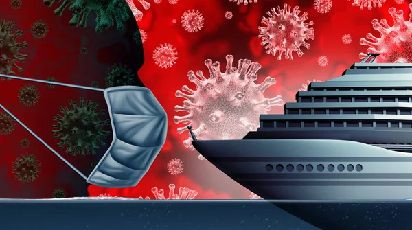Coronavirus auf Kreuzfahrtschiff — Stockfoto