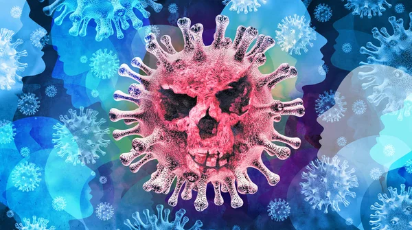 Опасность для здоровья коронавируса — стоковое фото