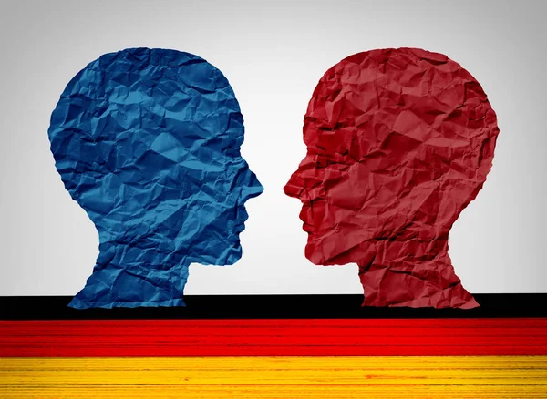 Germany Far Left Far Right Wing Political Concept Berlin German — Stock Photo, Image