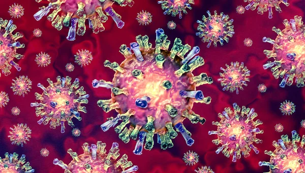 Coronavirus Küresel Salgını Koronavirüs Salgını Grip Salgını Vakalarının Salgın Hastalık — Stok fotoğraf