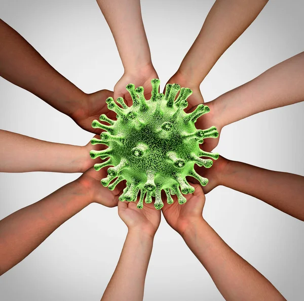 Virusimpfstoffforschung Und Pandemieausbreitung Oder Coronavirus Ausbruch Oder Covid Globale Verbreitung — Stockfoto