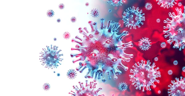 Coronavirus Pandemic Spread Outbreak Coronaviruses Influenza Background Dangerous Flu Strain — Stock Photo, Image