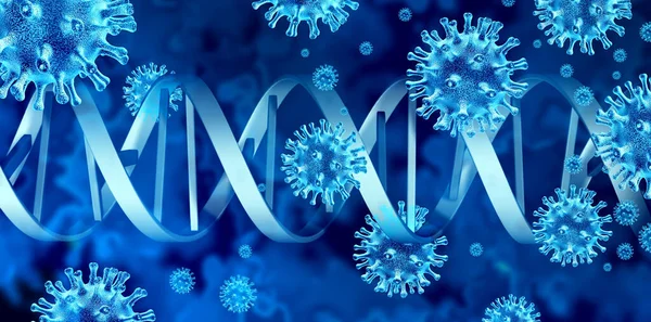 Virusausbruchsmedizin Und Coronavirus Oder Influenza Hintergrund Als Gefährlicher Grippestamm Mit — Stockfoto