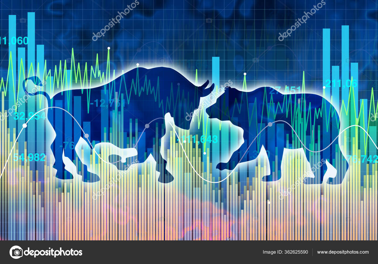 Aggregate 82+ bull stock market logo latest ceg.edu.vn