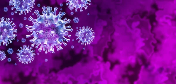Вірусний Фон Ковіда Спалах Коронавірусу Грип Небезпечні Випадки Грипу Концепція — стокове фото