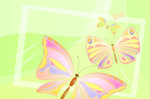 Дизайн літаючих метеликів. Векторні — стоковий вектор