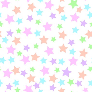 Pastel yıldızlar ile Seamless Modeli. 