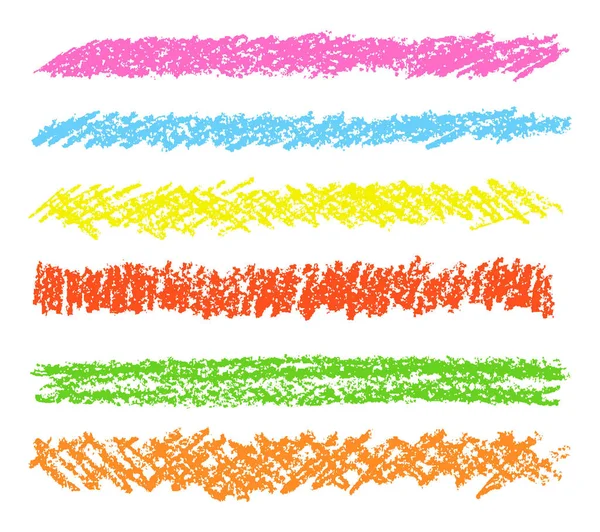 Blue pastel chalk wax crayon hand drawing copy space. Stock Vector