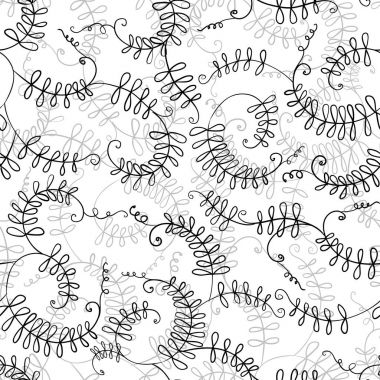 Fare bezelye. Vektör çiçek desenli. Sorunsuz kıvırcık doku. 