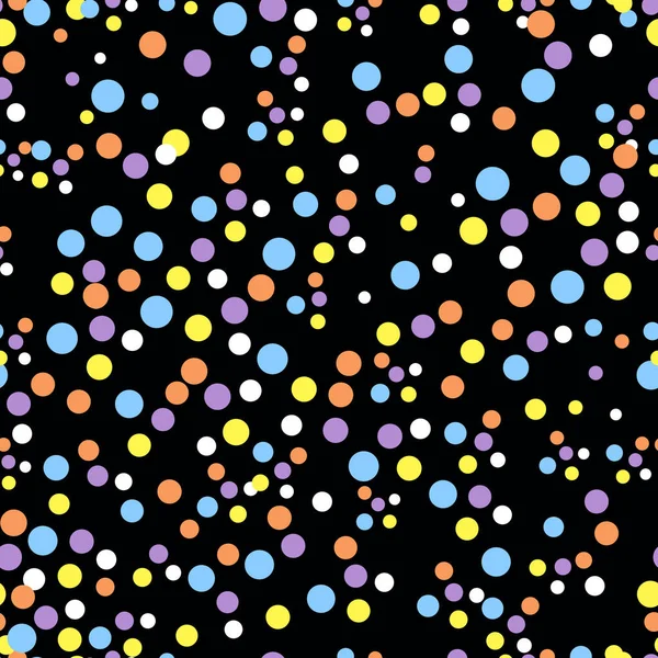 Koyu siyah şirin noktalar ile Seamless Modeli.