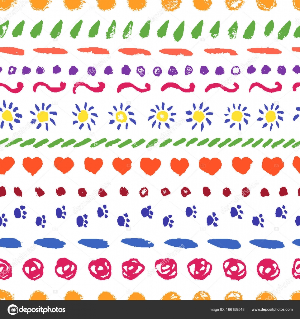 Set Of Vector Hand Drawing Borders For Frames Background Decor