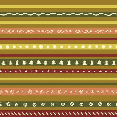 Kar taneleri, ağaç, yıldız ile Noel retro renk desen. 