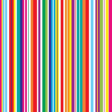 Renkli çizgili seamless parlak modeli. Şık çizgili vektör arka plan. Çok renkli çizgili soyut retro stereo efekti.