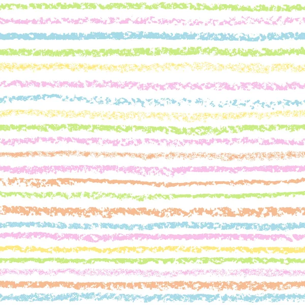 Streifenmuster Mit Handzeichnung Weiche Pastellfarbe Künstlerische Striche Pastellkreide Bleistift Oder — Stockvektor