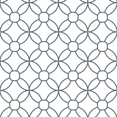 Zincirli posta, yüzük ya da daireler, geometrik trans, kusursuz desen. Hücre etkisi. Disk dokusunu tekrarla. Beyazın kusursuz bir geçmişi var. Vektör basit şablonu.