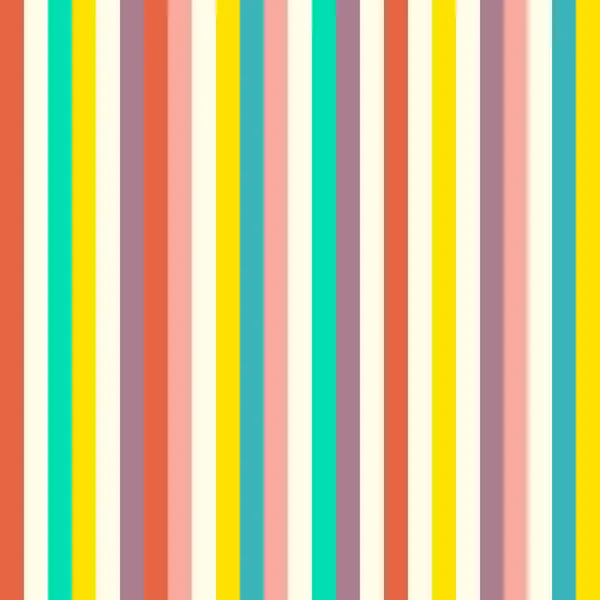 Gestreiftes Nahtloses Muster Mit Bunten Streifen Geraden Texturvektorhintergrund Helle Farbe — Stockvektor